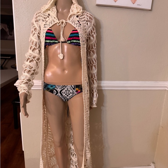 MESKITA CROCHET MINI HOODIE ONE SIZE - Picture 4 of 13